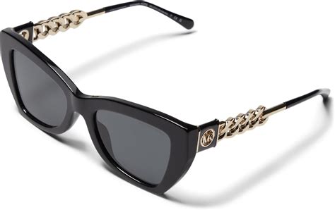 Michael Kors Women's Montecito Butterfly Sunglasses, Black, 52